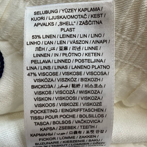 GANT Linen Blend Wide Leg Pants Size 10 - Picture 9 of 11